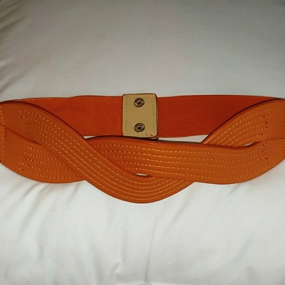 VTG Tangerine Swirls Stretch Belt - Picture 2 of 4